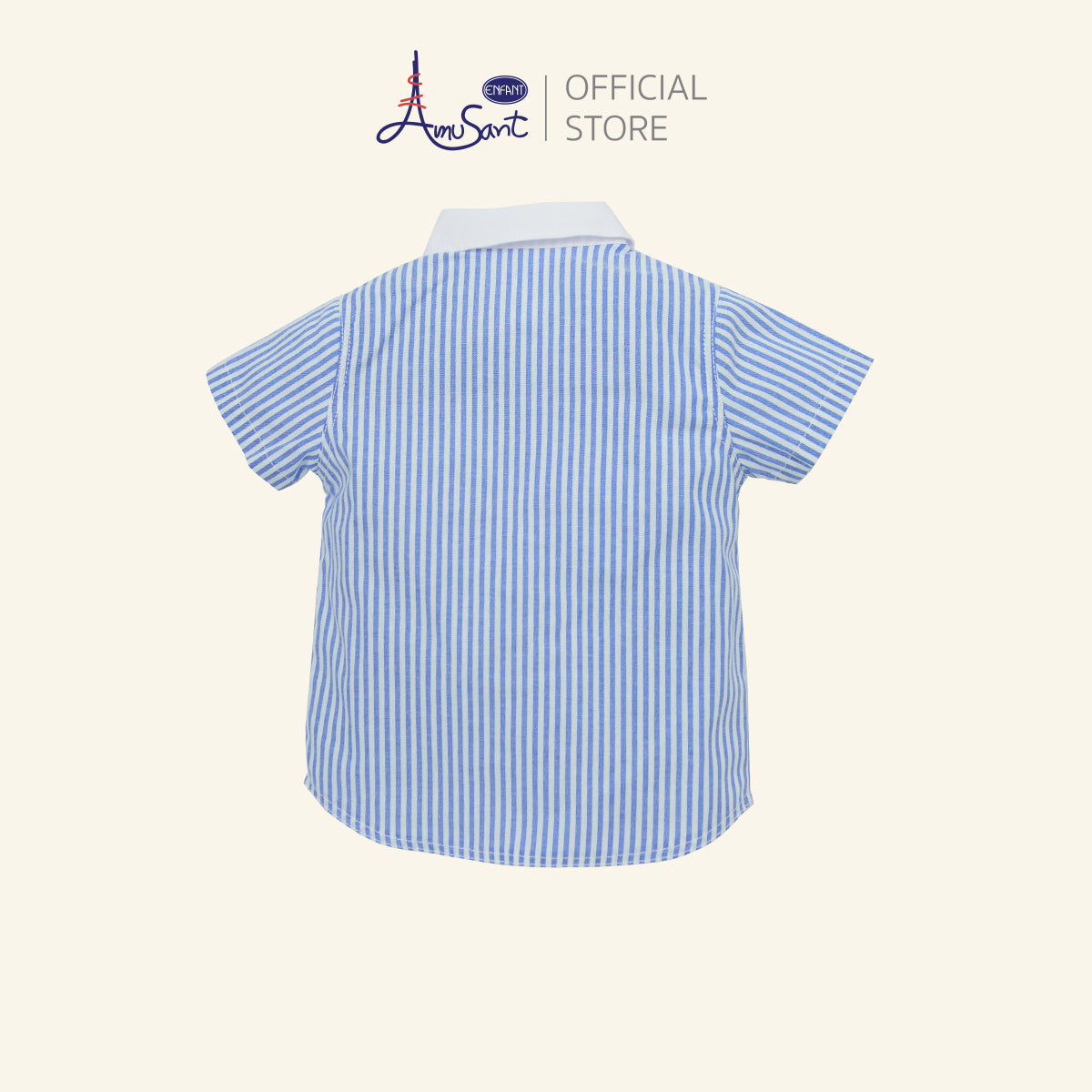 AMUSANT เสื้อลาย ริ้วแดง-น้ำเงิน เด็กโต   ลายช้าง EH2N81