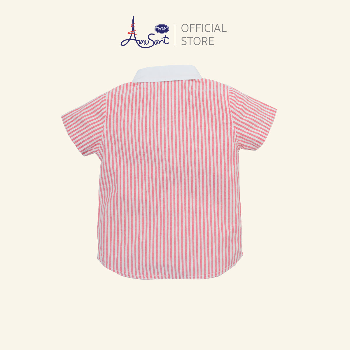 AMUSANT เสื้อลาย ริ้วแดง-น้ำเงิน เด็กโต   ลายช้าง EH2N81