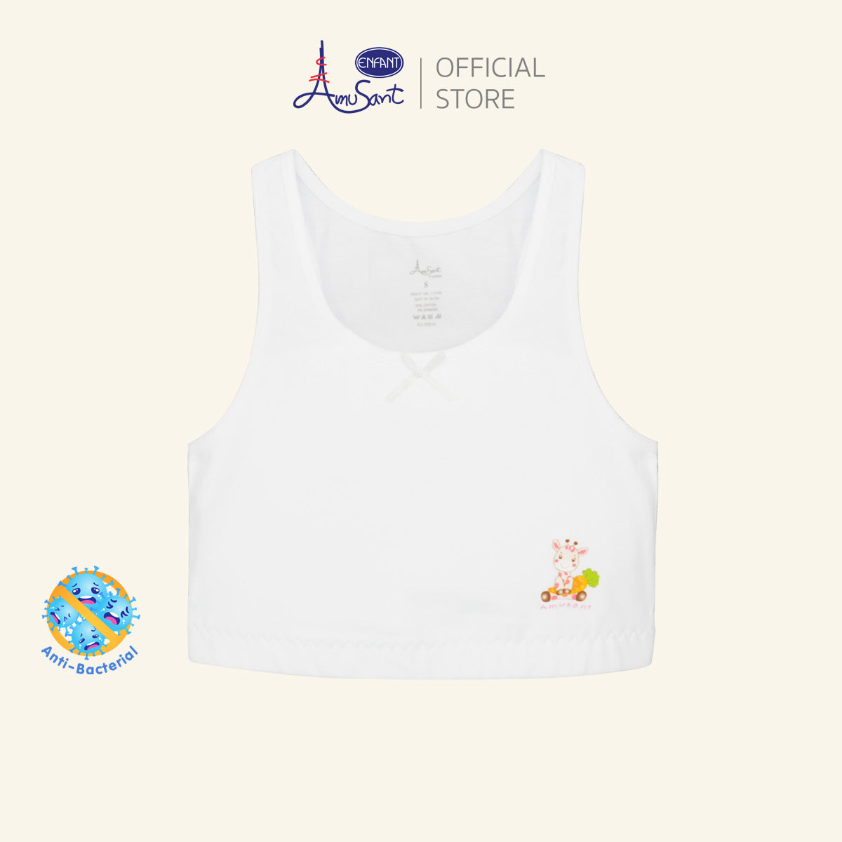 AMUSANT เสื้อบังทรงสั้นซับผ้า 2 ชั้น สำหรับ 4 - 10 ขวบ EH2L8,EH2P8