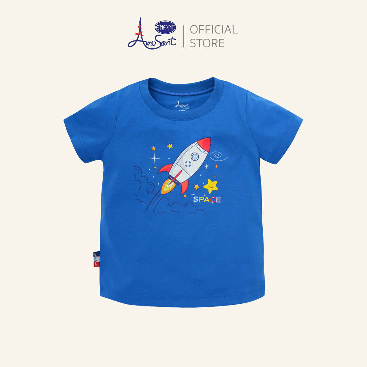 AMUSANT เสื้อยืดลายการ์ตูน (เด็กชาย) 6เดือน-8ปี EH2R10
