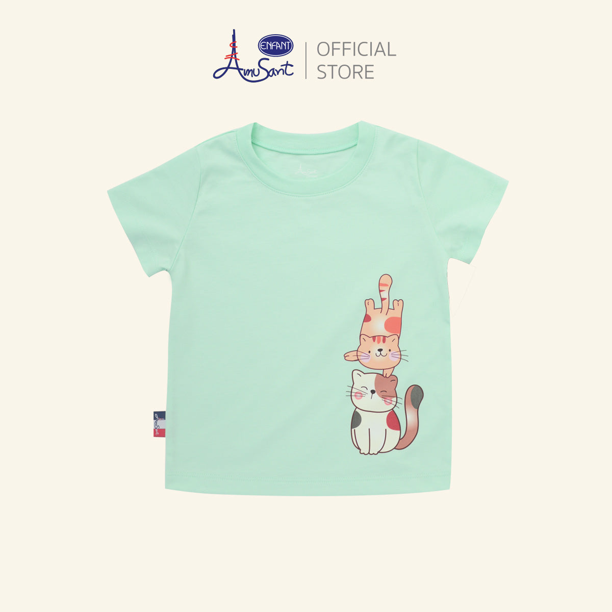 AMUSANT เสื้อยืด ลายการ์ตูน (เด็กหญิง) 6เดือน-8ปี EH2R10