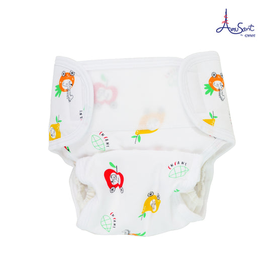 Amusantกางเกงผ้าอ้อมแบบซักได้ One Size กระดุมสแน๊ป เอวปรับได้ Amusant By Enfant
