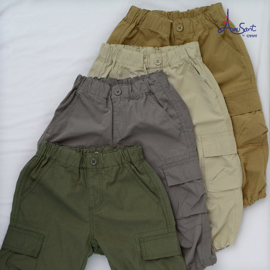 Amusant by Enfant กางเกงคาโก้ขายาวเด็กเล็ก 6 สี EH3J32