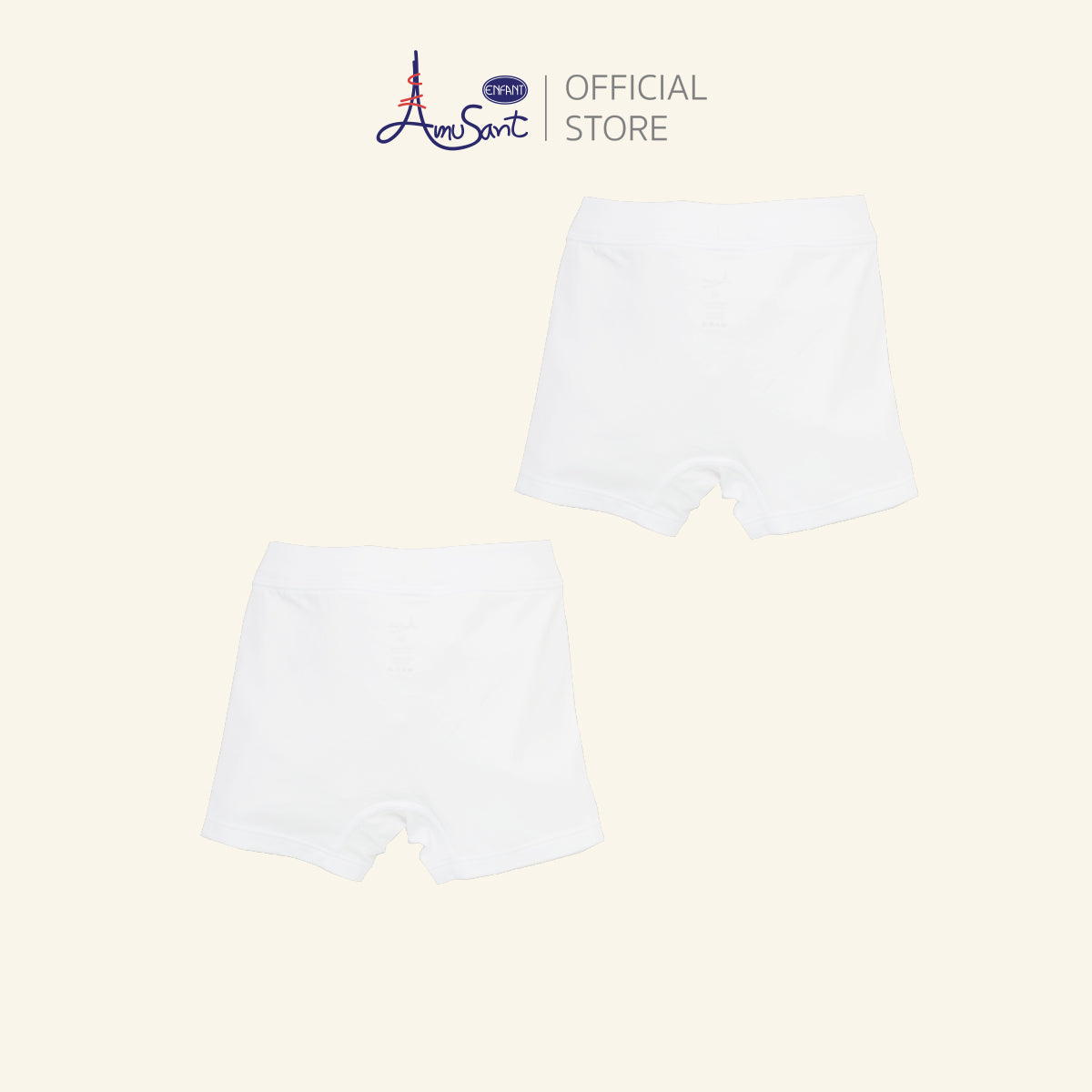 AMUSANT บ็อกเซอร์ 2-12ปี ลายเฮลิคอปเตอร์ ขาว-เทา 1แพ็ค2ตัว EH3P60,EH3P63