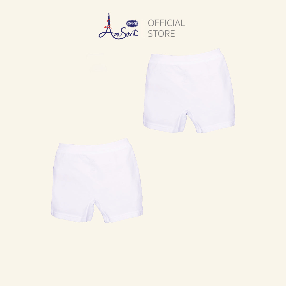 AMUSANT กางเกงบ๊อกเซอร์เด็กหญิง แอนตี้แบคทีเรีย แพ็ค 2 ตัว EH3P70,EH3P72