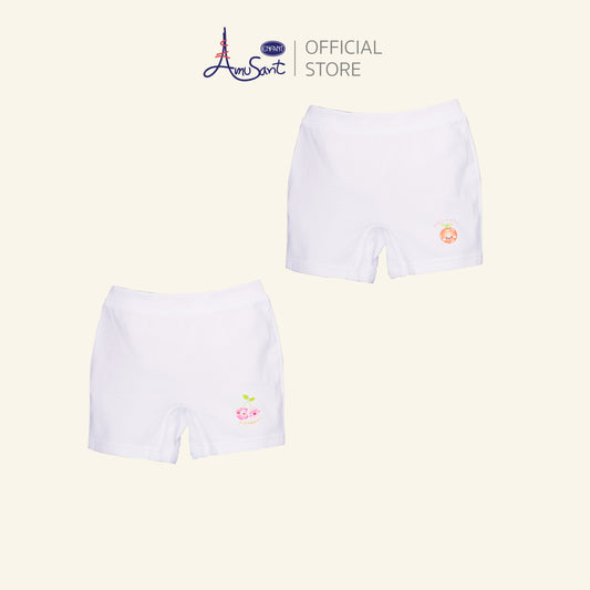 AMUSANT กางเกงบ๊อกเซอร์เด็กหญิง แอนตี้แบคทีเรีย แพ็ค 2 ตัว EH3P70,EH3P72