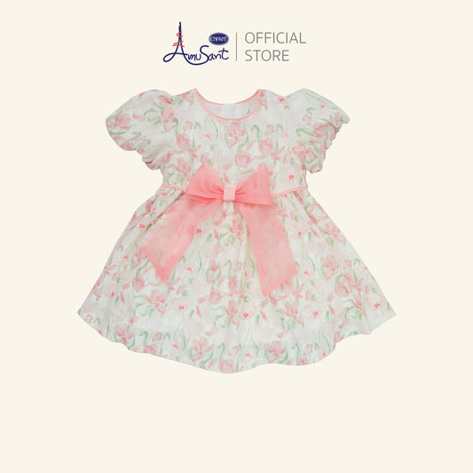 AMUSANT ชุดเดรสชีฟอง ลายดอกไม้ 6เดือน-8ปี  EH4N24