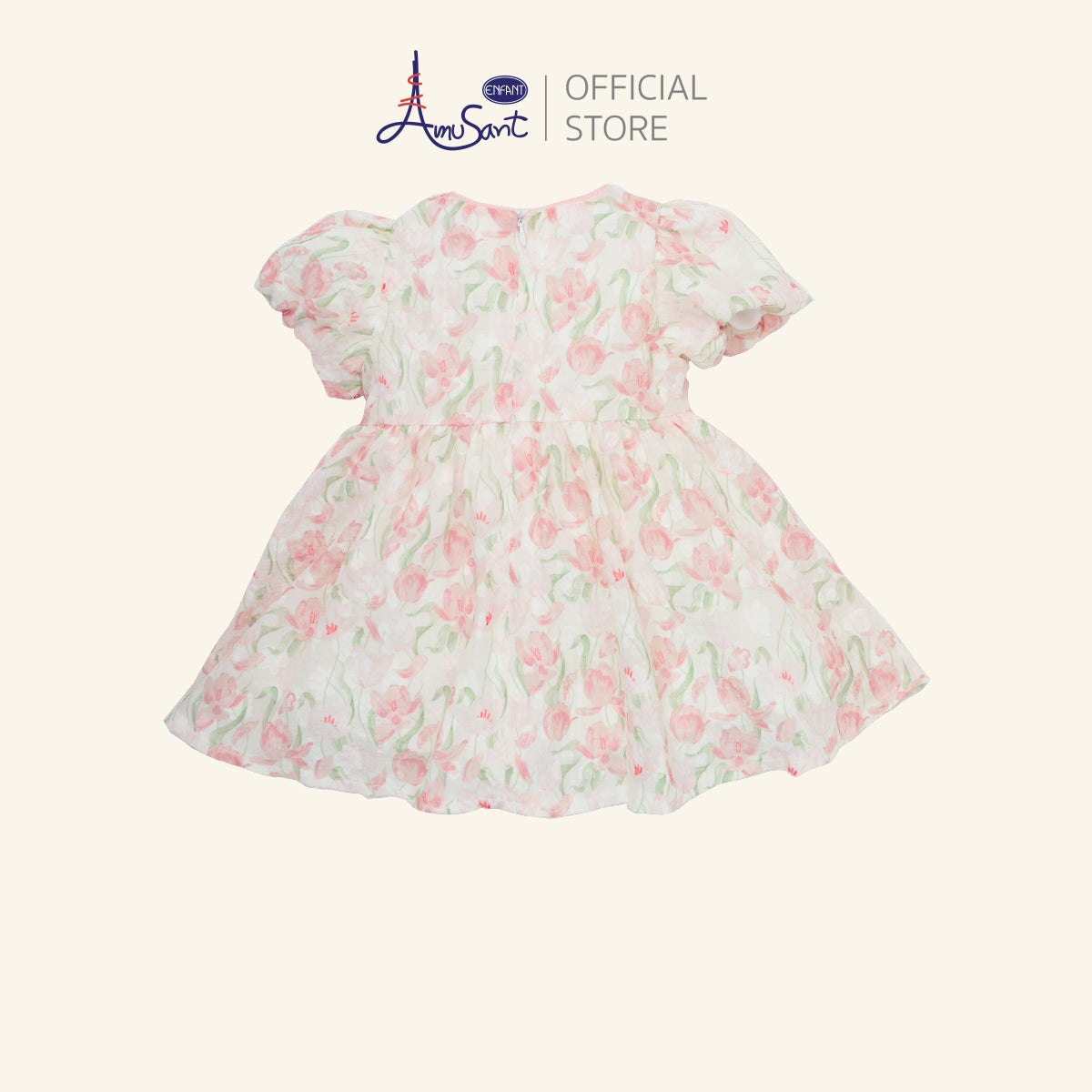 AMUSANT ชุดเดรสชีฟอง ลายดอกไม้ 6เดือน-8ปี  EH4N24