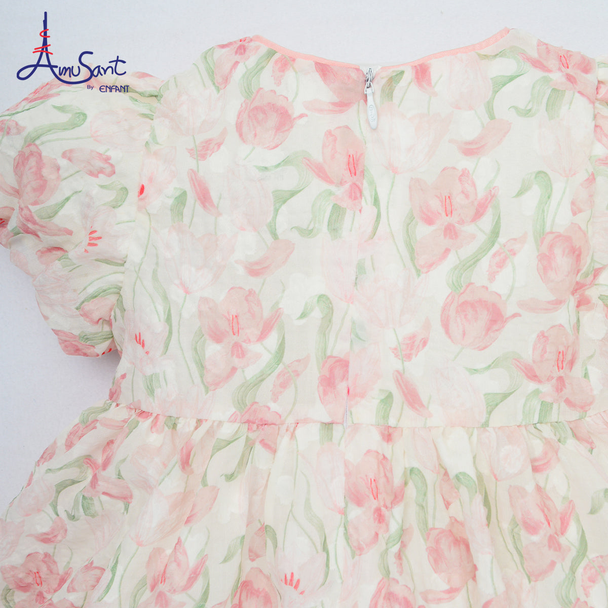 AMUSANT ชุดเดรสชีฟอง ลายดอกไม้ 6เดือน-8ปี  EH4N24