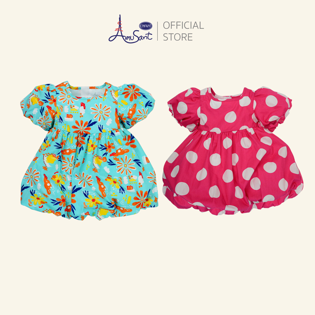 AMUSANT BY ENFANT เดรสเด็กผู้หญิง EH4N70