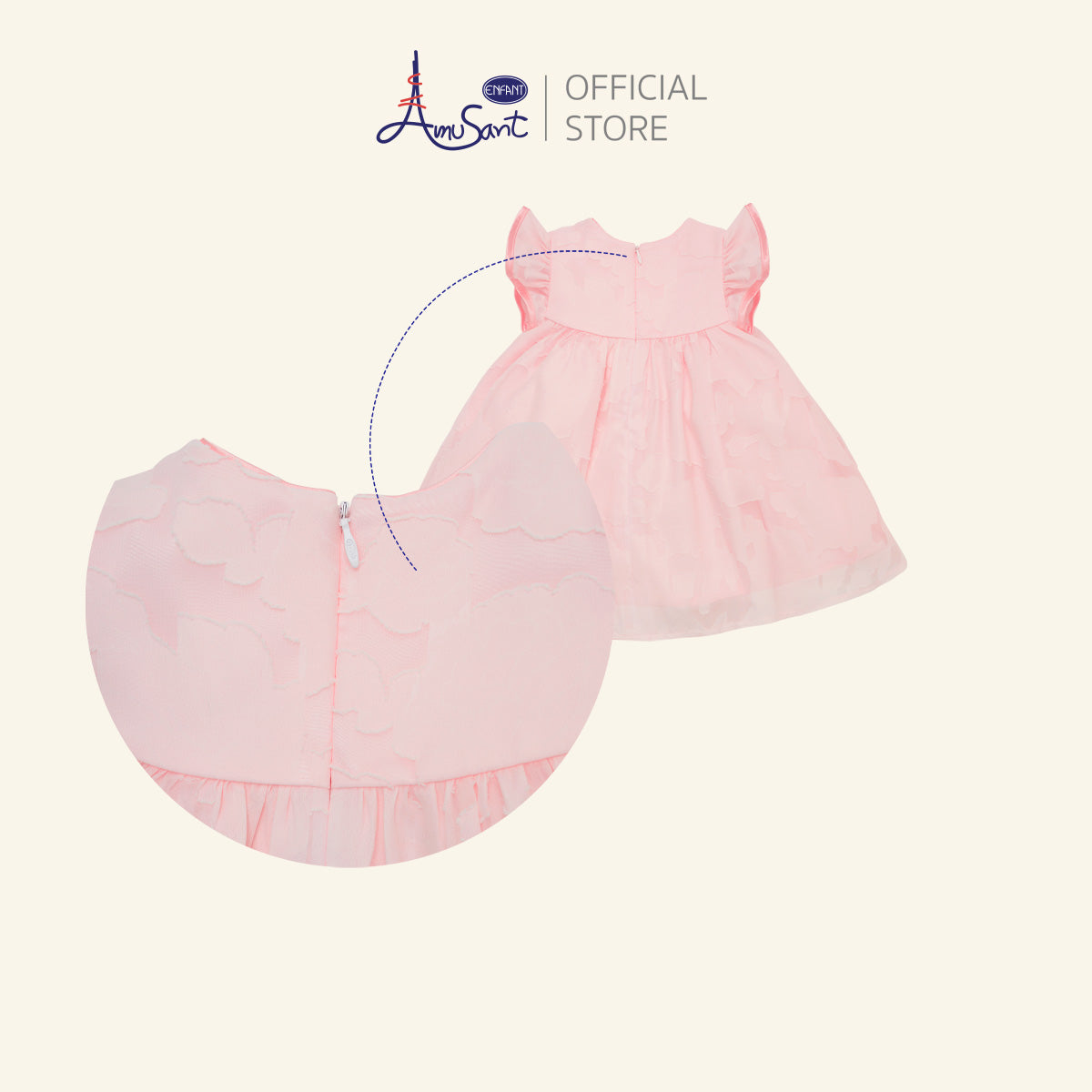 Amusant by Enfant ชุดเดรสเด็กหญิง ลายกุหลาบ 6 เดือน - 8 ปี EH4S10
