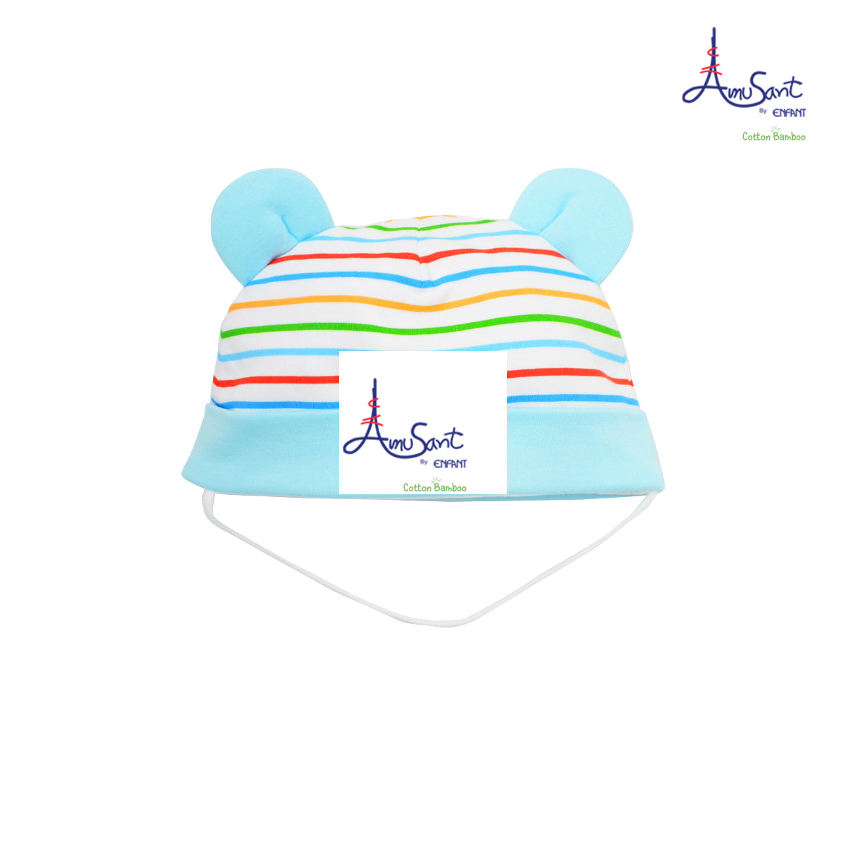 Amusant หมวกเด็กเล็กแรกเกิด-1ขวบ ลายเป็ดน้อย-สายรุ้งมีหูน่ารักๆ EH7G75-EH7K72