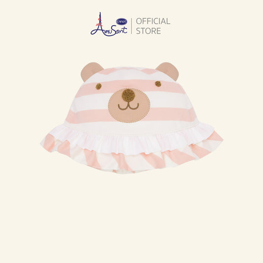 AMUSAND หมวกเด็ก ลายหมีสุดน่ารัก ผู้หญิง 3-24 เดือน EH7R10
