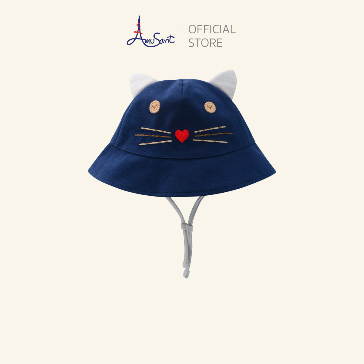 Amusant หมวกเด็กเล็ก ผ้ายืด Cotton Spandex สำหรับหรับ 3 เดือน - 2 ปี EH7S20