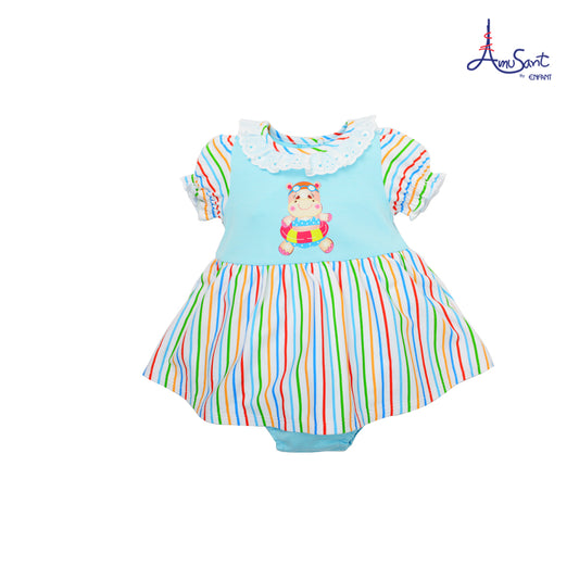 Amusant Cotton Bamboo ชุดบอดี้สูทเด็กแรกเกิด-1ขวบ ลายรุ้ง EH8G70