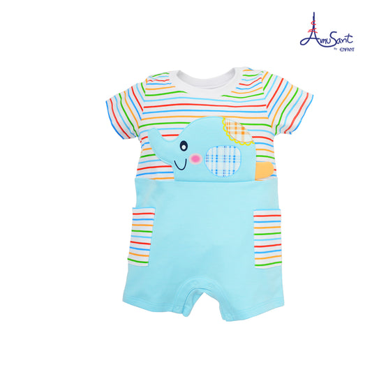 Amusant Cotton Bamboo ชุดบอดี้สูทเด็กเล็กสำหรับแรกเกิด-1ขวบ EH8G71