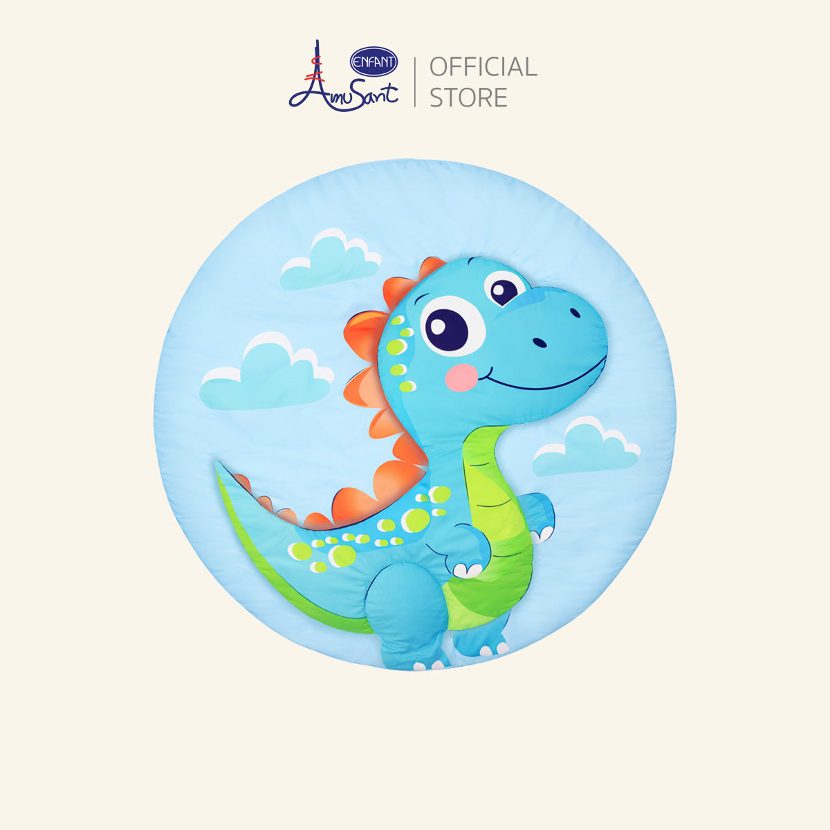 AMUSANT by ENFANT แผ่นรองคลาน แผ่นรองเล่นสำหรับเด็กและทารก Play Mat ขนาดเส้นผ่าศูนย์กลาง 100 CM. EH9G66 /9H76