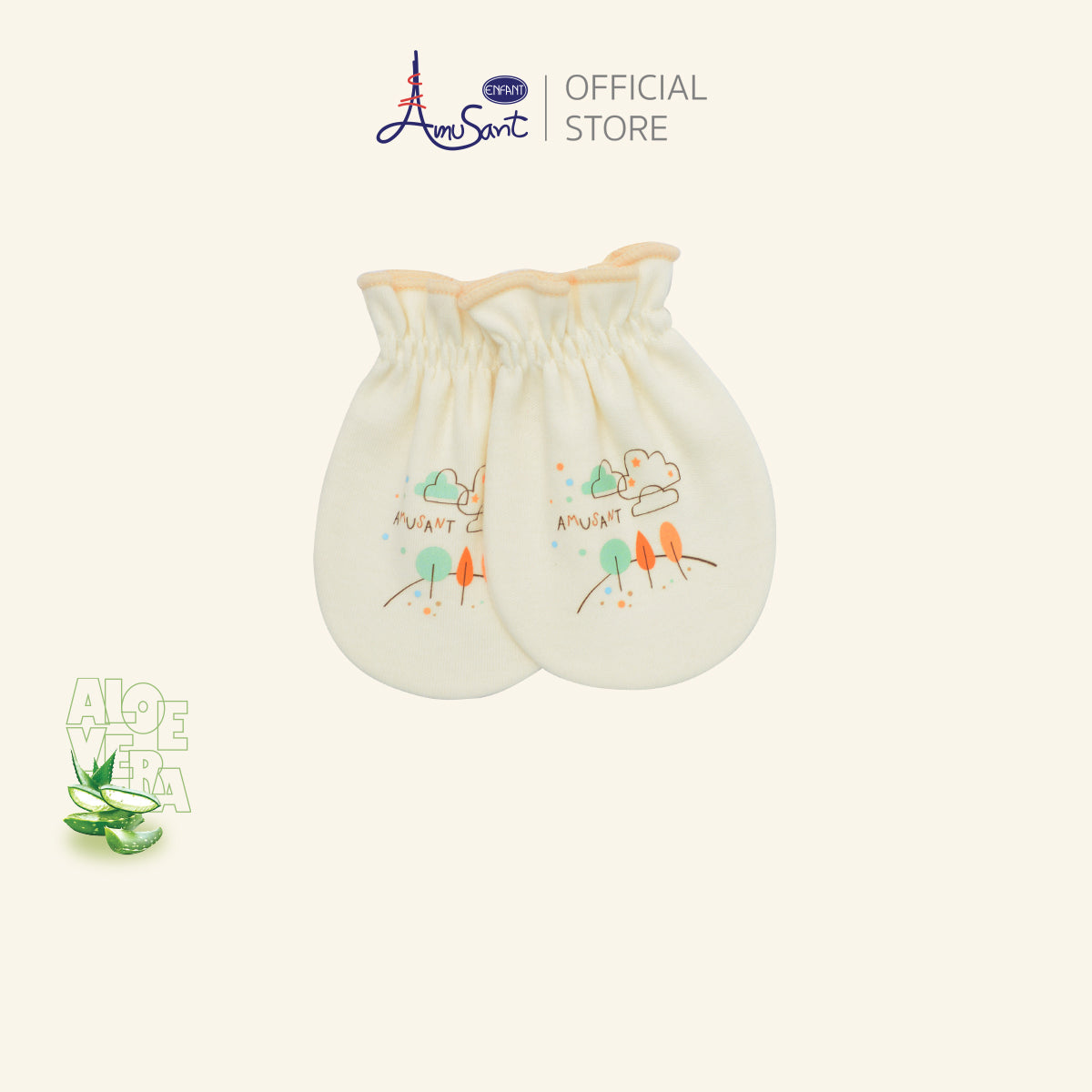 Amusant by Enfant ถุงมือ–ถุงเท้าเด็กแรกเกิด EH9N40&EH9N41
