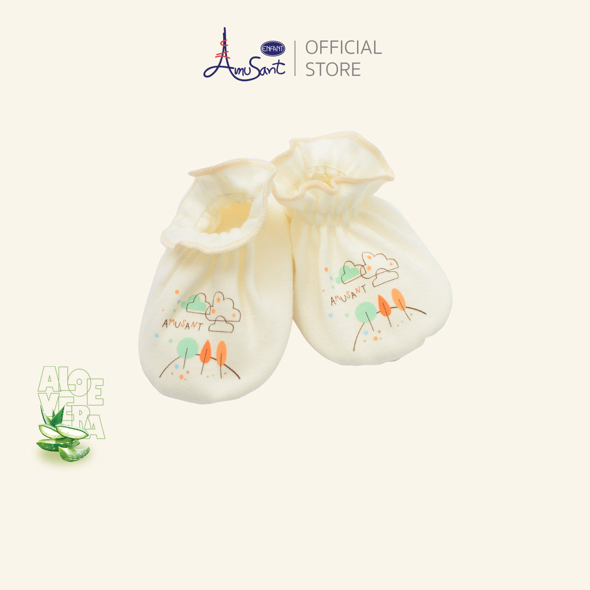 Amusant by Enfant ถุงมือ–ถุงเท้าเด็กแรกเกิด EH9N40&EH9N41
