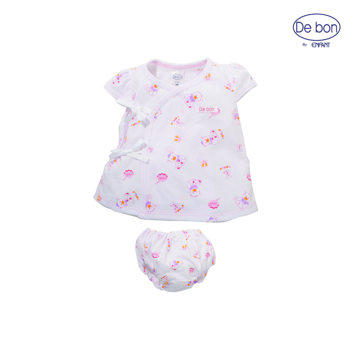 de bon by Enfant ชุดเสื้อผ้าเด็กหญิง สำหรับ แรกเกิด- 6 เดือน EI1AP2