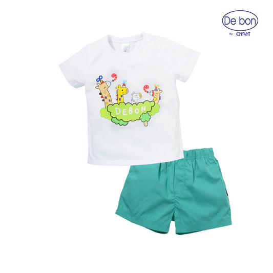 DEBON เสื้อยืดแขนสั้นเด็ก สำหรับ 6 เดือน - 4 ขวบ