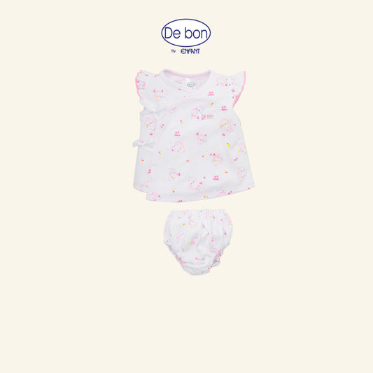 DE BON ชุดเสื้อ-กางเกงใน ลายเป้ดน้อย  แรกเกิด-6เดือน รุ่นEI1AX2