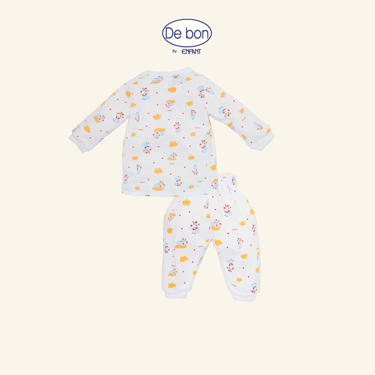 DE BON BY ENFANT ชุดนอนเด็กแขนยาวขายาว  (เสื้อสวม) ลายการ์ตูน EI1AY1