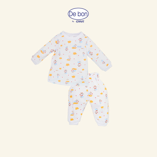 DE BON BY ENFANT ชุดนอนเด็กแขนยาวขายาว  (เสื้อสวม) ลายการ์ตูน EI1AY1