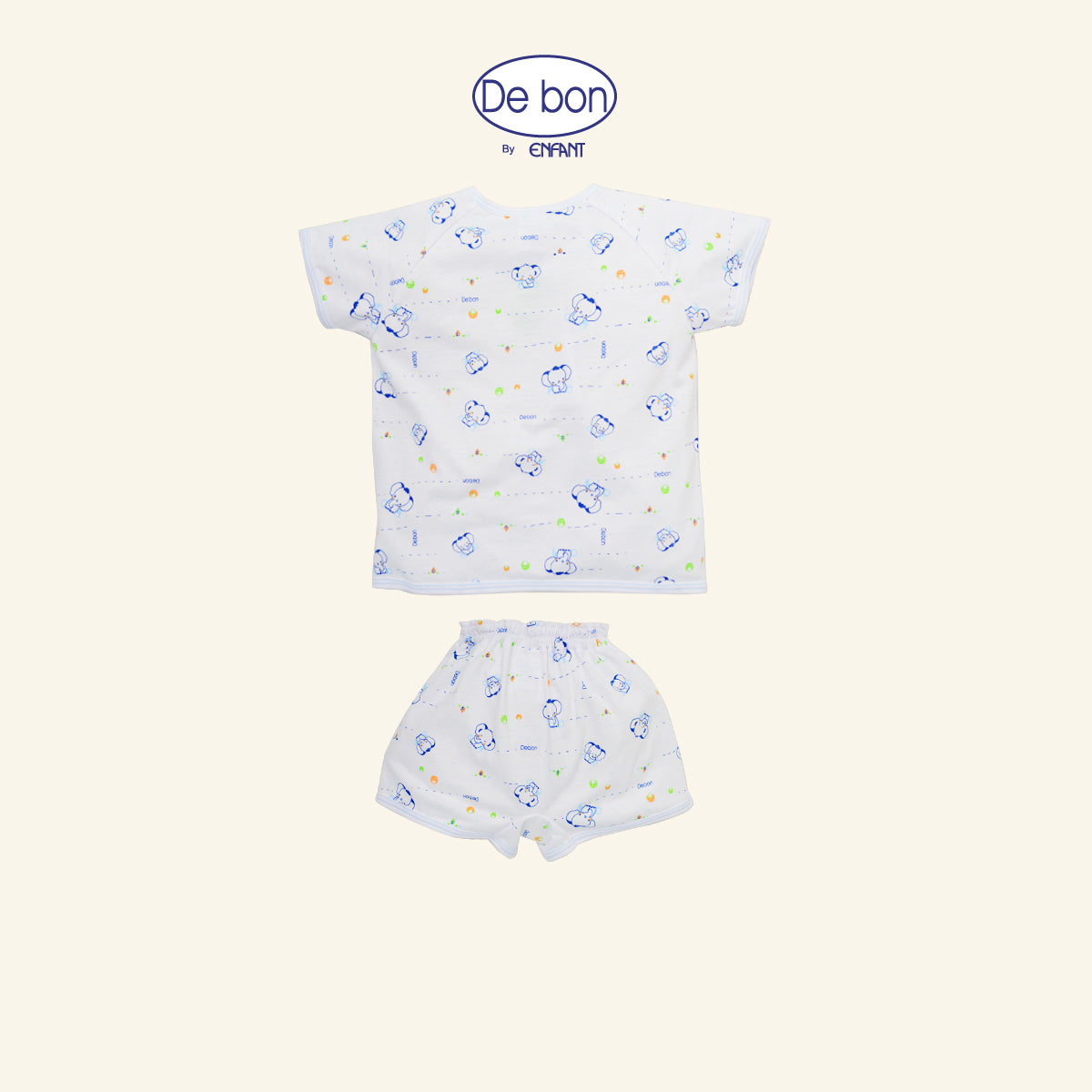 DE BON  ชุดเวลเปอร์เทป+กางเกงสั้น  ช้างน้อย 2สี  EI1AZ5