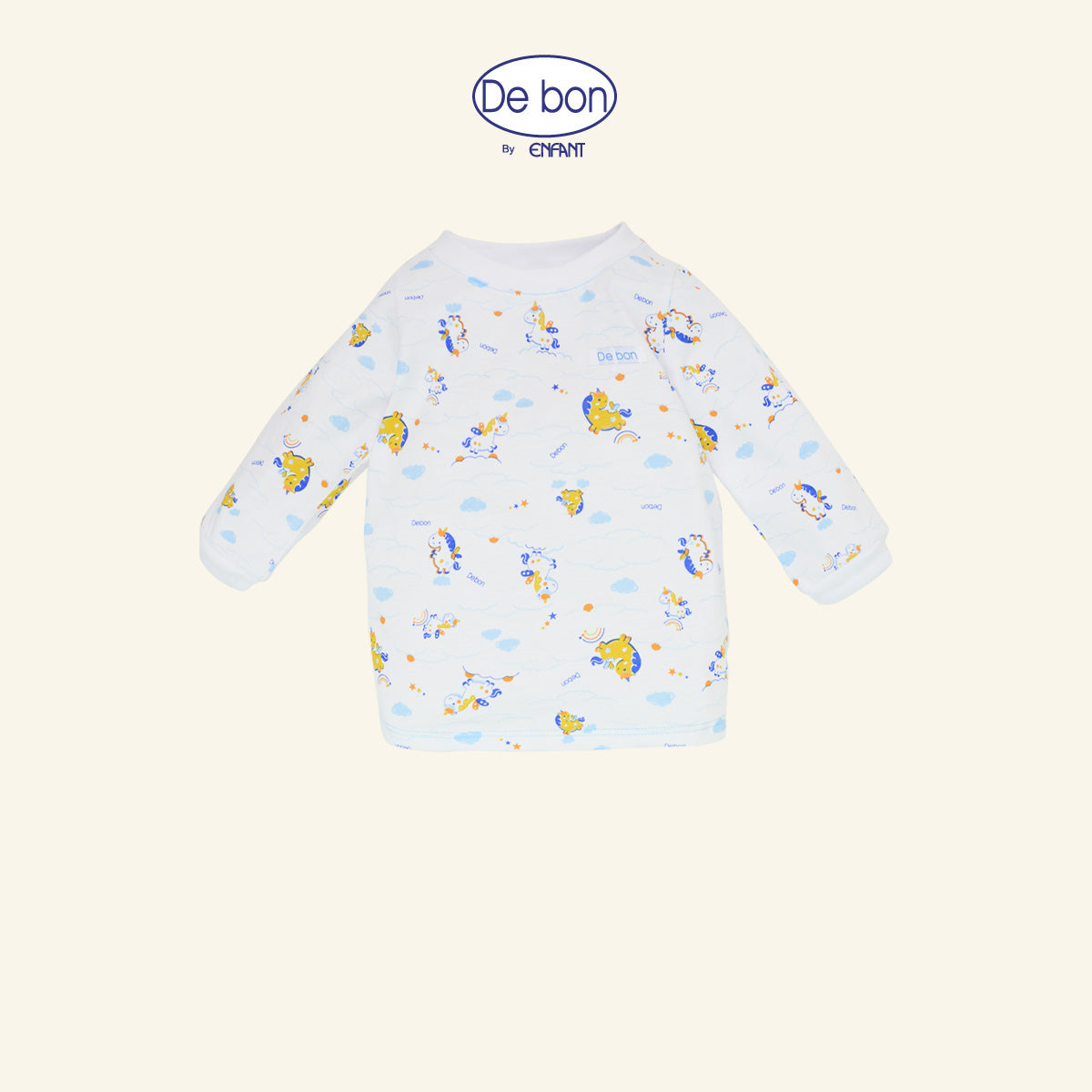 DE BON ชุดนอนเด็กแขนยาวขายาว  (เสื้อสวม) ยูนิคอร์น EI1BC1