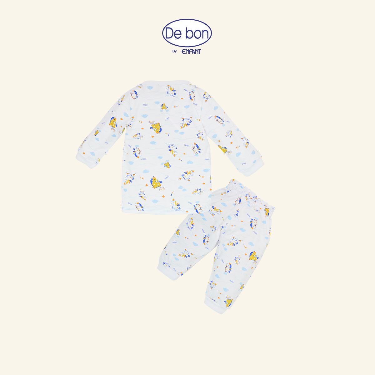 DE BON ชุดนอนเด็กแขนยาวขายาว  (เสื้อสวม) ยูนิคอร์น EI1BC1