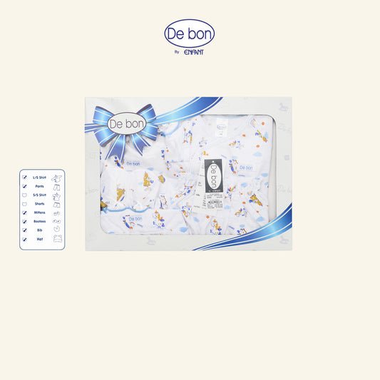 De Bon By Enfant  เซ็ตของขวัญเด็กแรกเกิด เสื้อแขนยาว กางเกงขายาว ลายม้าโพนี่ Gift Set Baby ชุดกล่องของขวัญ 6 ชิ้น EI1BC7