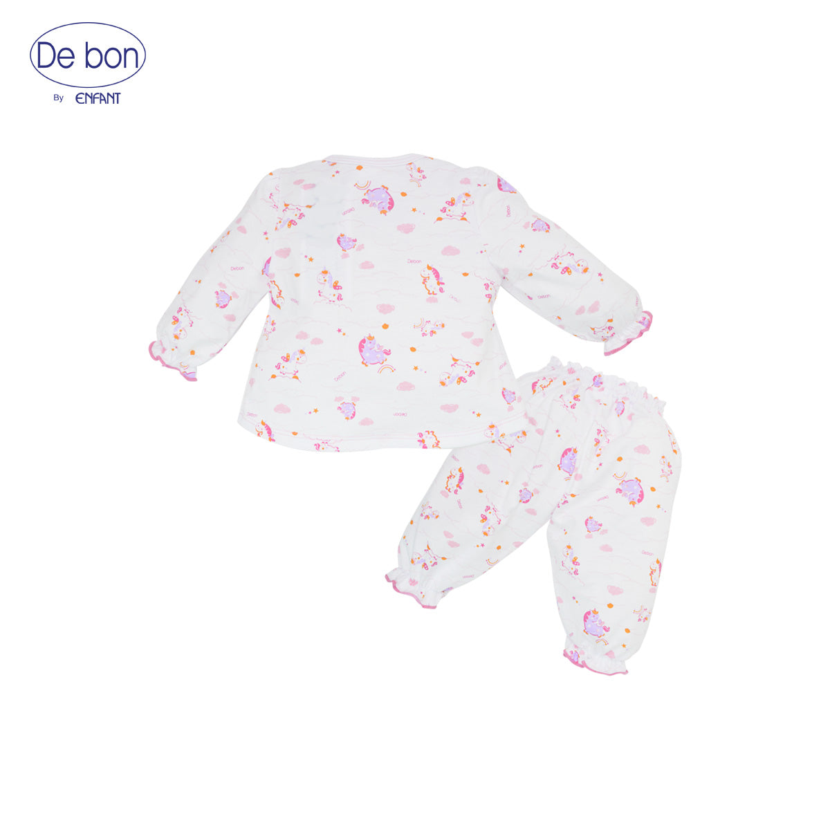 DE BON  ชุดเสื้อแขนยาว กางเกงขายาว แรกเกิด-6เดือน ยูนิคอร์น EI1BC8