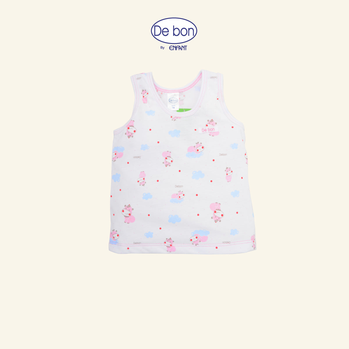 De bon เสื้อกระดุม/เสื้อผูกป้าย/เสื้อกล้าม-กางเกงขาสั้น (ขายแยกชิ้น) EI2AY2+EI3AY6+EI2BA5+EI2AY4