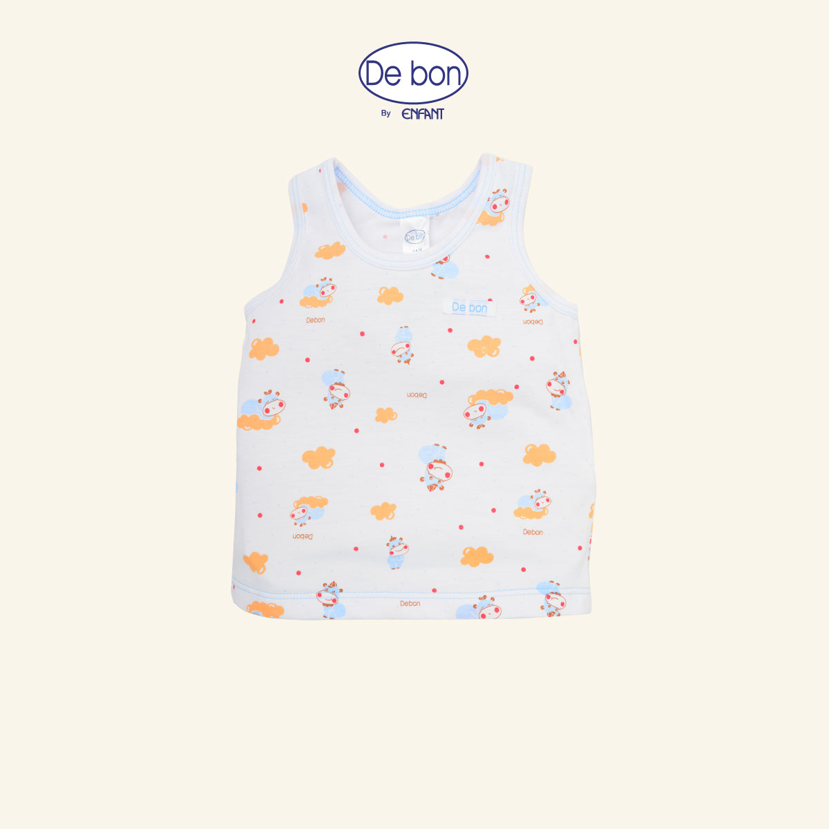 De bon เสื้อกระดุม/เสื้อผูกป้าย/เสื้อกล้าม-กางเกงขาสั้น (ขายแยกชิ้น) EI2AY2+EI3AY6+EI2BA5+EI2AY4