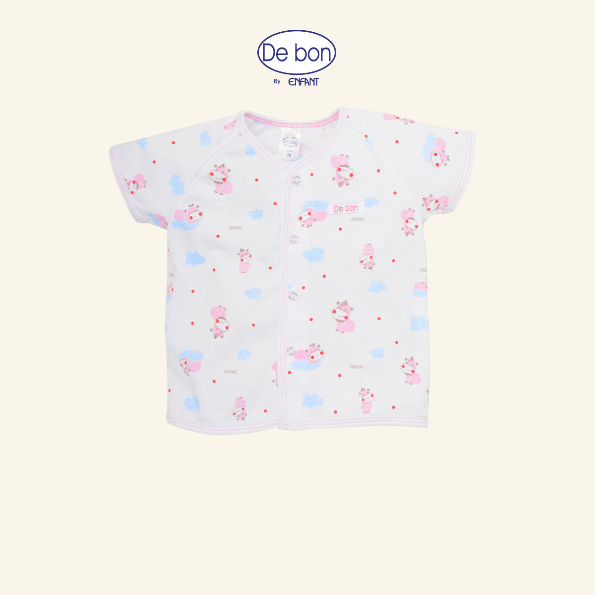 De bon เสื้อกระดุม/เสื้อผูกป้าย/เสื้อกล้าม-กางเกงขาสั้น (ขายแยกชิ้น) EI2AY2+EI3AY6+EI2BA5+EI2AY4