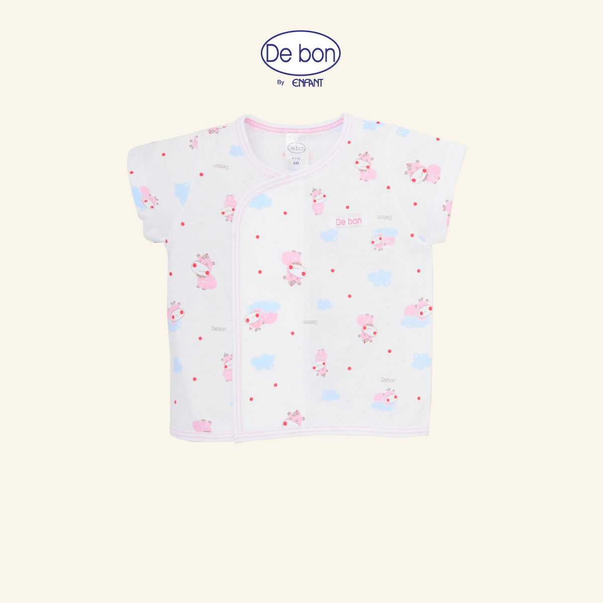 De bon เสื้อกระดุม/เสื้อผูกป้าย/เสื้อกล้าม-กางเกงขาสั้น (ขายแยกชิ้น) EI2AY2+EI3AY6+EI2BA5+EI2AY4