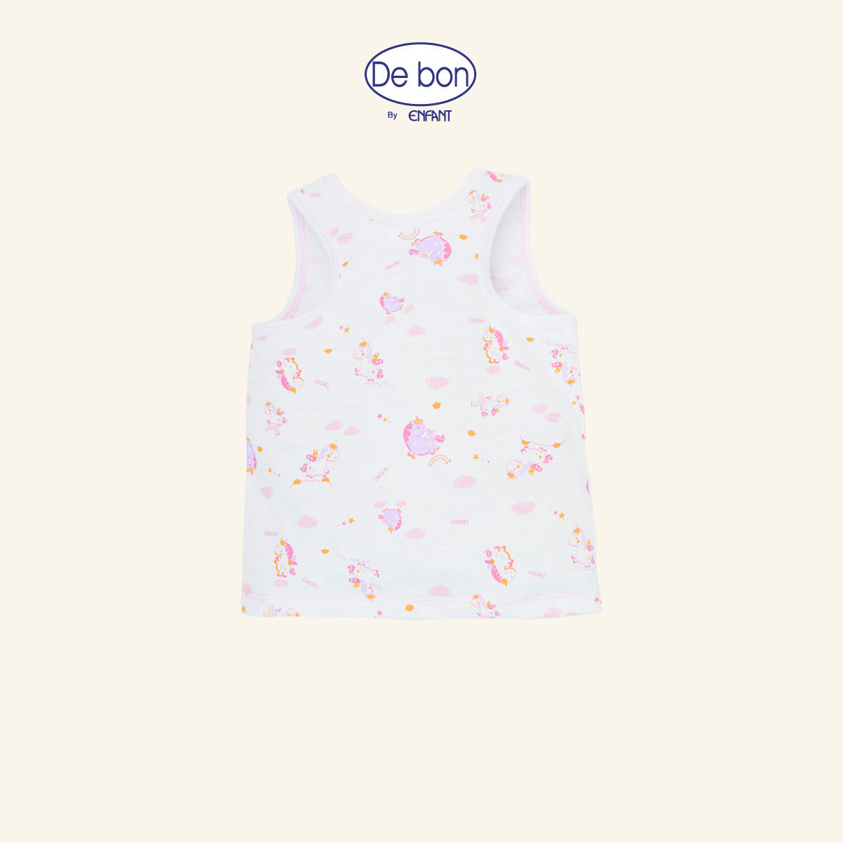 DE BON  เสื้อแขนสั้นกางเกงขาสั้น 1-24เดือน ยูนิคอร์น (ขายแยกชิ้น) EI2BC2+EI2BC4+EI2BC5+EI3BC6