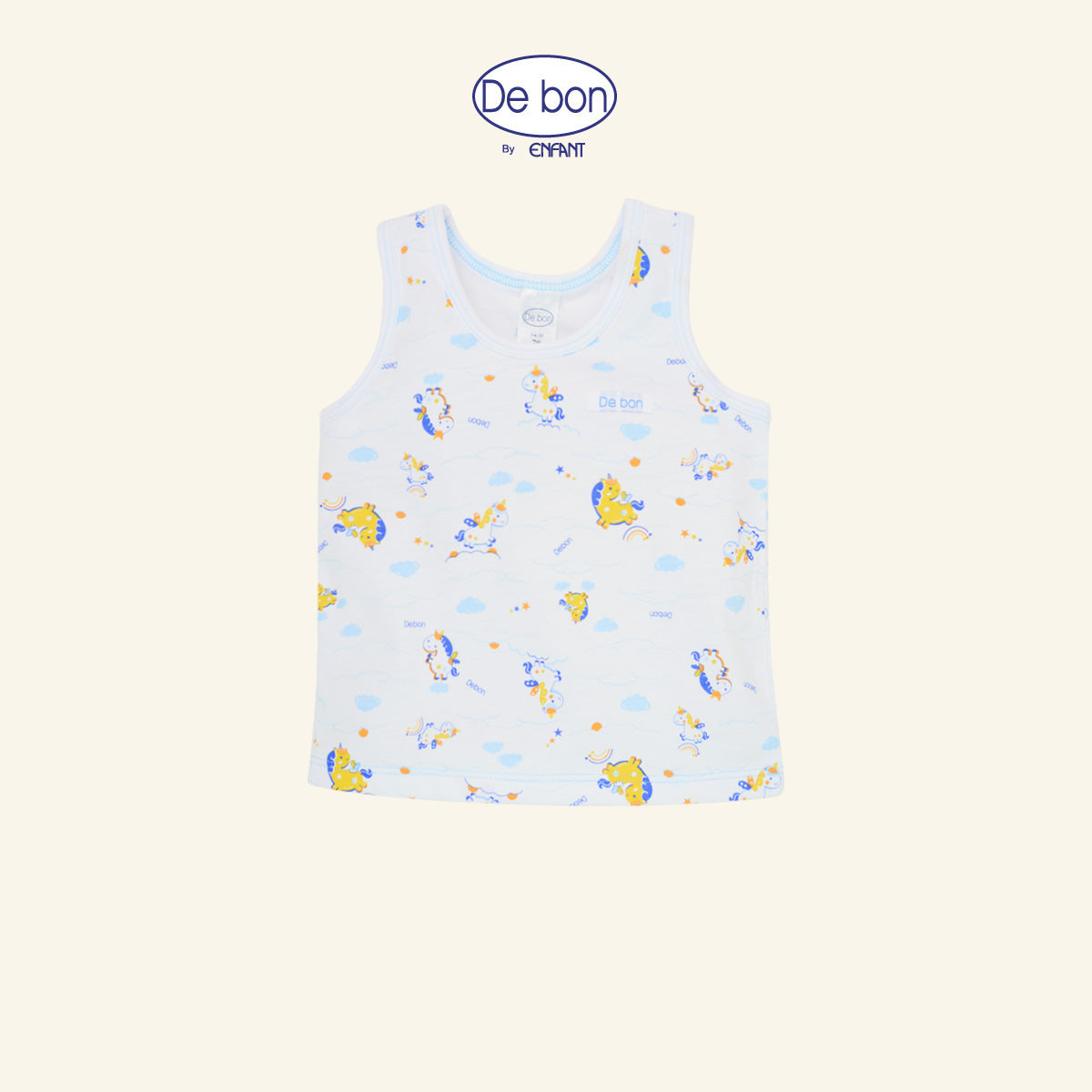 DE BON  เสื้อแขนสั้นกางเกงขาสั้น 1-24เดือน ยูนิคอร์น (ขายแยกชิ้น) EI2BC2+EI2BC4+EI2BC5+EI3BC6