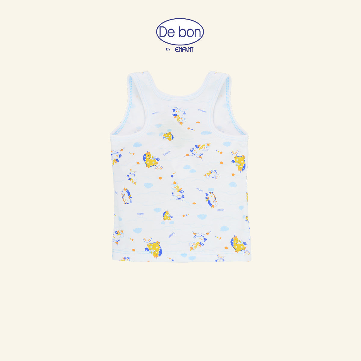 DE BON  เสื้อแขนสั้นกางเกงขาสั้น 1-24เดือน ยูนิคอร์น (ขายแยกชิ้น) EI2BC2+EI2BC4+EI2BC5+EI3BC6