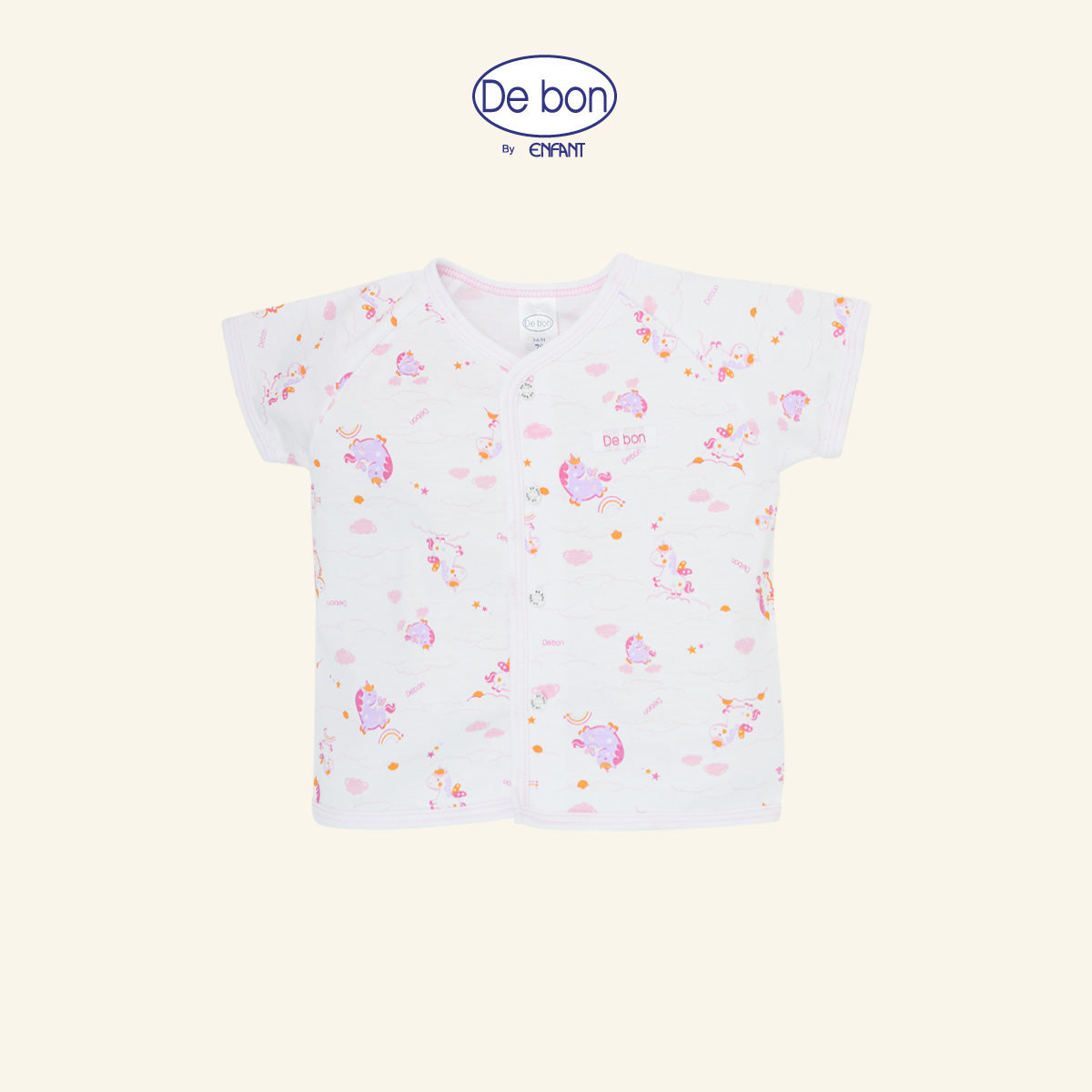 DE BON  เสื้อแขนสั้นกางเกงขาสั้น 1-24เดือน ยูนิคอร์น (ขายแยกชิ้น) EI2BC2+EI2BC4+EI2BC5+EI3BC6
