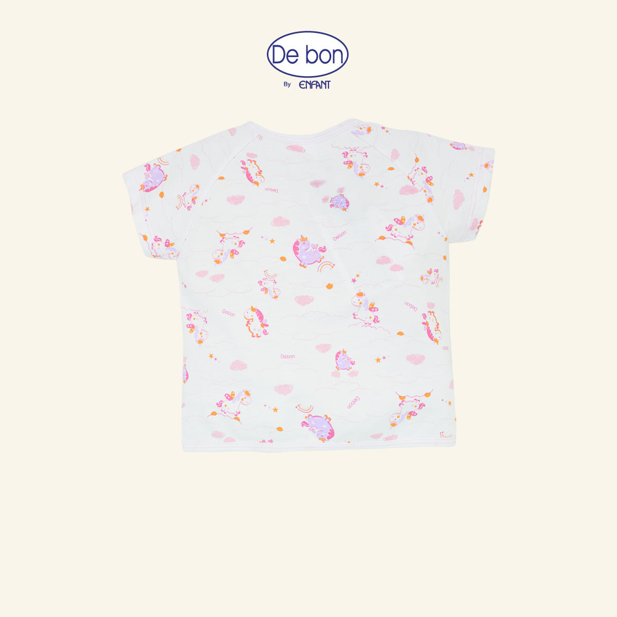 DE BON  เสื้อแขนสั้นกางเกงขาสั้น 1-24เดือน ยูนิคอร์น (ขายแยกชิ้น) EI2BC2+EI2BC4+EI2BC5+EI3BC6