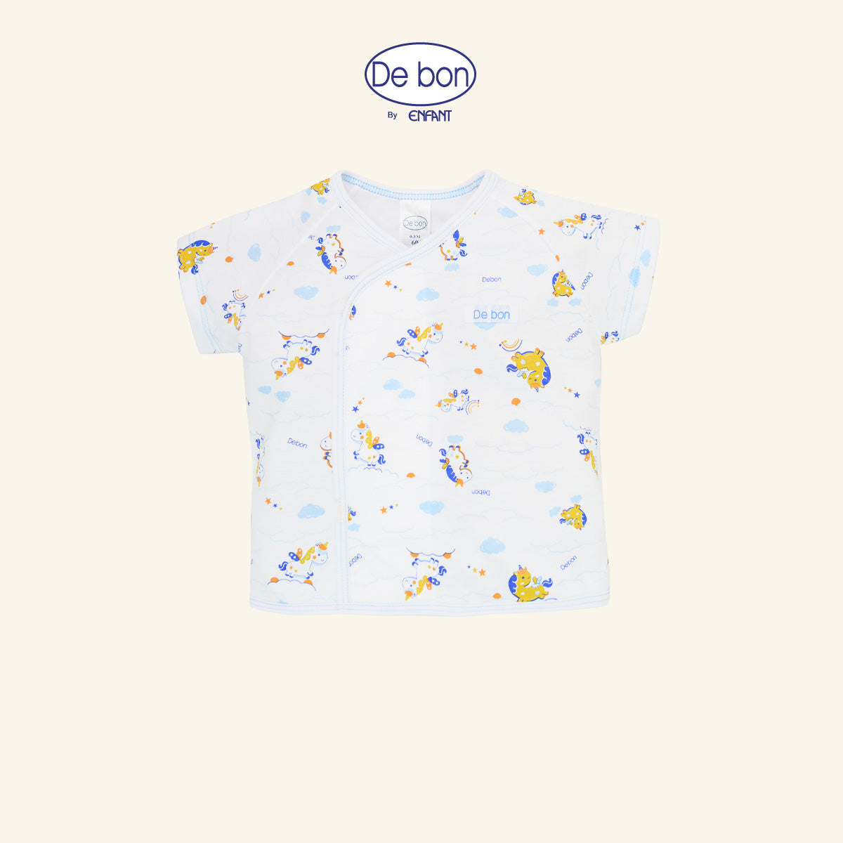 DE BON  เสื้อแขนสั้นกางเกงขาสั้น 1-24เดือน ยูนิคอร์น (ขายแยกชิ้น) EI2BC2+EI2BC4+EI2BC5+EI3BC6