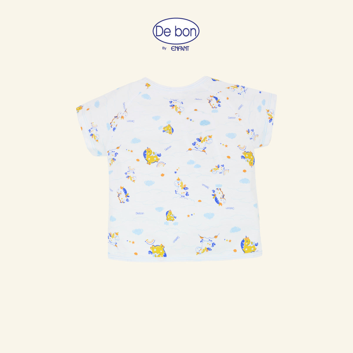 DE BON  เสื้อแขนสั้นกางเกงขาสั้น 1-24เดือน ยูนิคอร์น (ขายแยกชิ้น) EI2BC2+EI2BC4+EI2BC5+EI3BC6