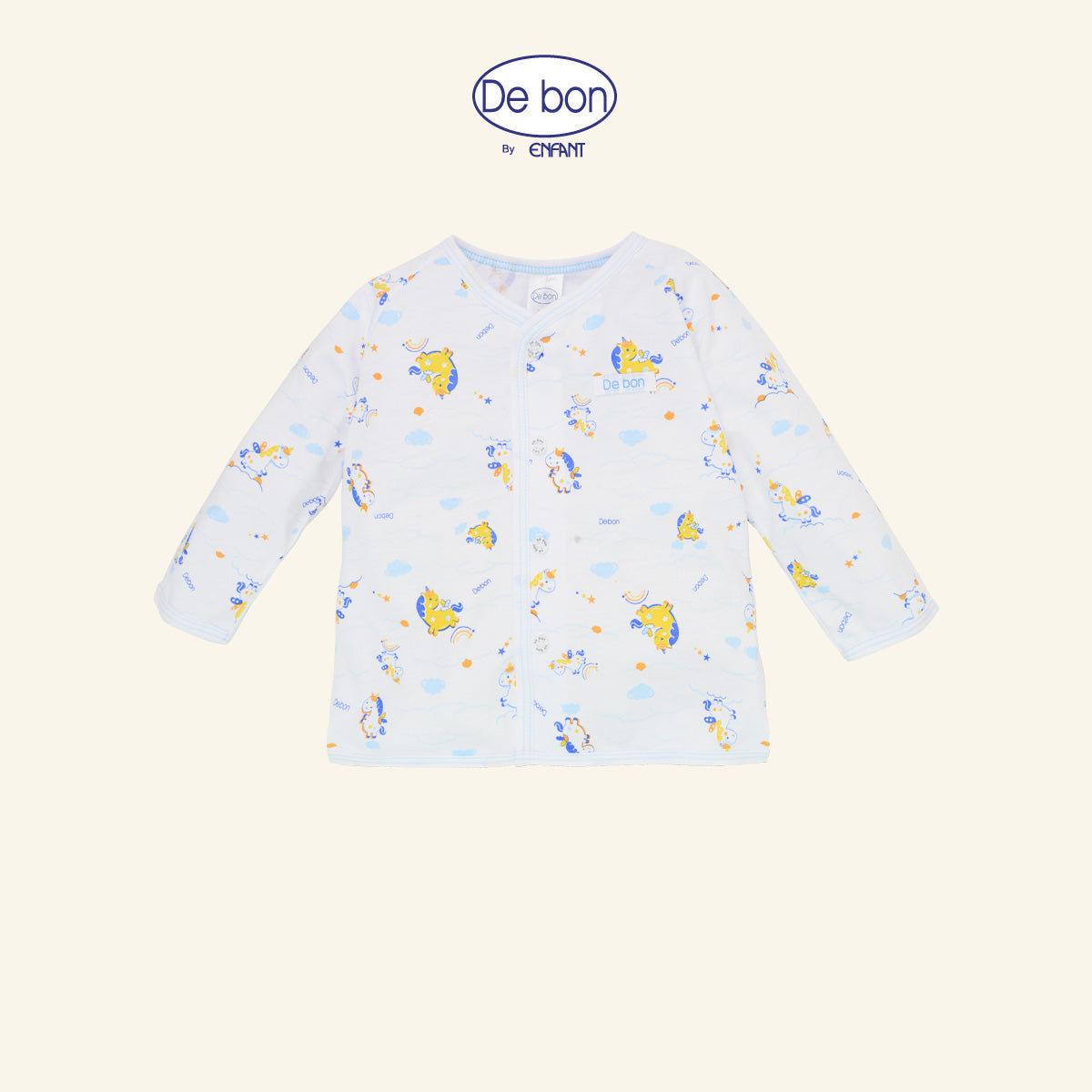 DE BON  ชุดเสื้อแขนยาว กางเกงขายาว(ขายแยกชิ้น) 1-24เดือน ยูนิคอร์น EI2BC6+EI2BC7+EI4BC5