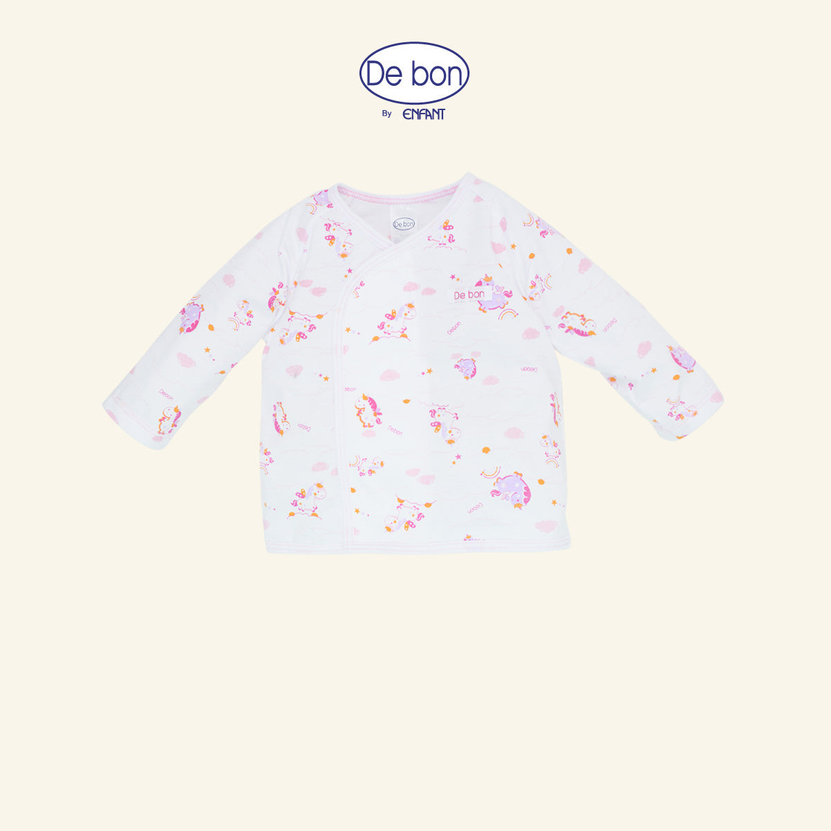 DE BON  ชุดเสื้อแขนยาว กางเกงขายาว(ขายแยกชิ้น) 1-24เดือน ยูนิคอร์น EI2BC6+EI2BC7+EI4BC5