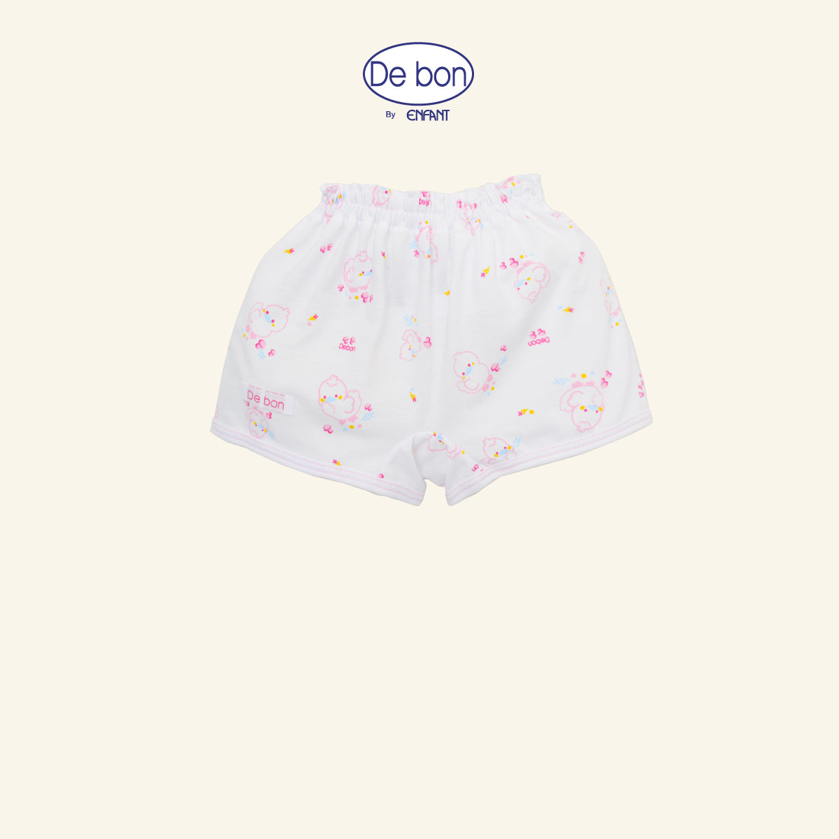DE BON เสื้อผูกป้าย/กระดุม/กางเกง ขาสั้น แรกเกิด-2ขวบ เป็ดน้อย (ขายแยกชิ้น) ฟ้า-ชมพู EI2AX5
