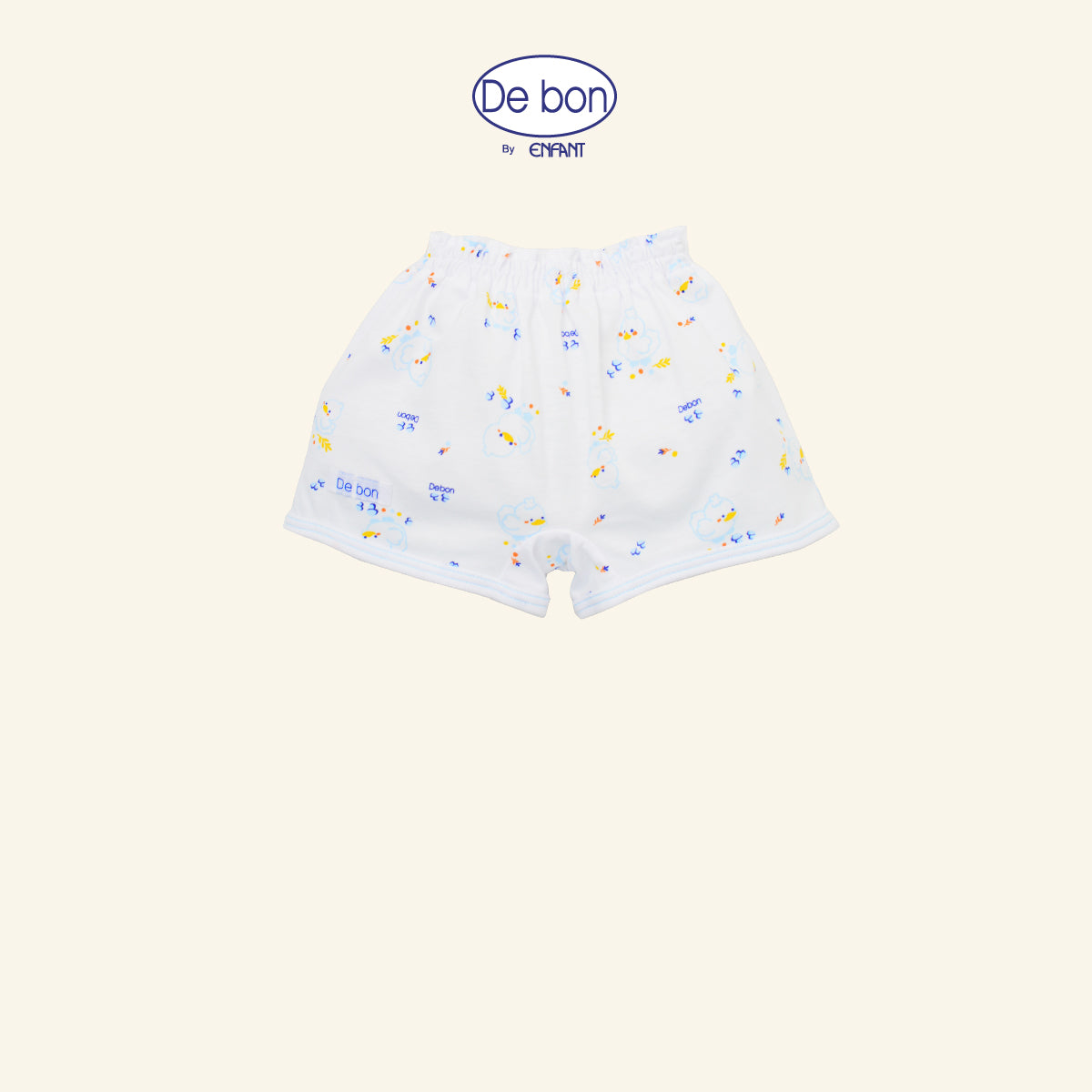 DE BON เสื้อผูกป้าย/กระดุม/กางเกง ขาสั้น แรกเกิด-2ขวบ เป็ดน้อย (ขายแยกชิ้น) ฟ้า-ชมพู EI2AX5