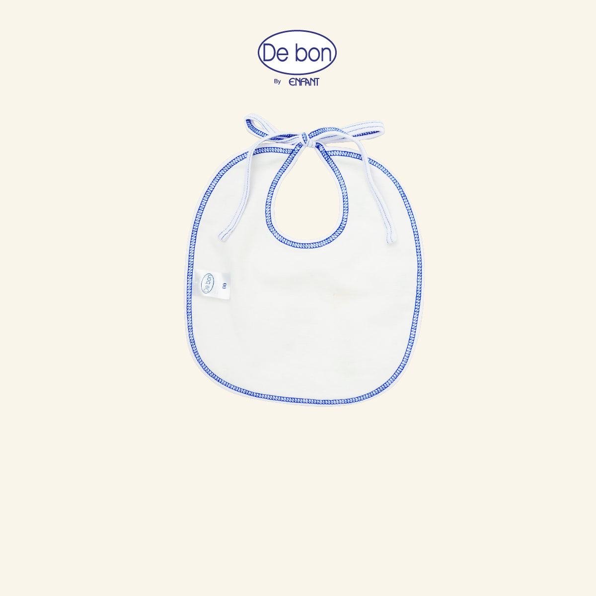 DE BON  ผ้ากันเปื้อนเด็กเล็ก 2สี หมีขาว ฟรีไซซ์ รุ่นEI5AW0