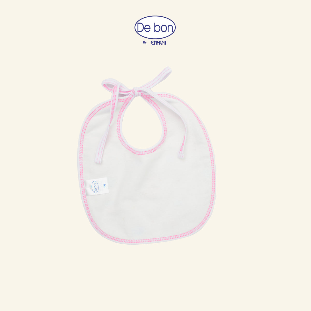 DE BON  BY ENFANT ผ้ากันเปื้อน ลายวัวน้อย ฟ้า-ชมพู EI5AY0